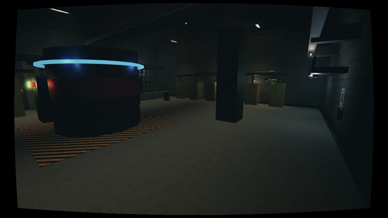 The Custodian entity patrolling dark corridor